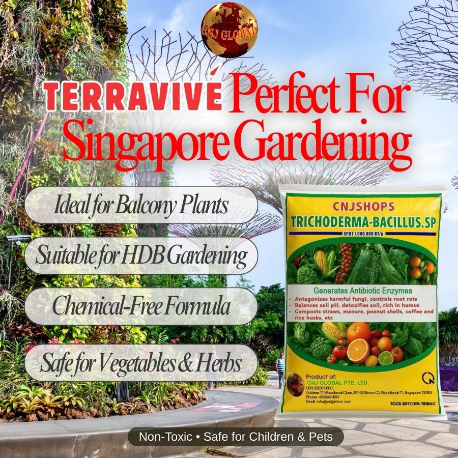 TERRAVIVÉ National Day Special | 4 × 1kg Biofertiliser Bags for $61